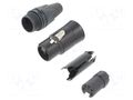 Connector: XLR; plug; female; XX; 7.5A; PIN: 5; straight; for cable NEUTRIK NTR-NC5FXX-BAG