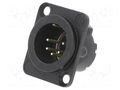 Connector: XLR; socket; male; PIN: 5; straight; soldering; silver NEUTRIK NTR-NC5MD-LX-BAG