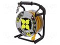 Extension lead; 3x2.5mm2; reel,with non-rotating sockets; 30m KEL W-99268