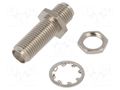 Coupler; SMA female,both sides; straight; 50Ω; PTFE; gold-plated AMPHENOL RF 901-9986-RFX