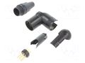 Connector: XLR; plug; male; RX; 7.5A; PIN: 6; angled 90°; swivel; 1mm2 NEUTRIK NTR-NC6MRX-B