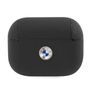 BMW BMAPSSLBK AirPods Pro cover czarny/black Geniune Leather Silver Logo, BMW 3666339009410 3666339009410