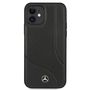 Mercedes Leather Perforated Area Case for iPhone 12 mini - Black, Mercedes 3666339013172 3666339013172