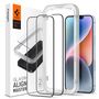 Spigen ALM Glass FC Tempered Glass for iPhone 13 / 13 Pro / 14 / 16e - Black 2 pcs., Spigen 8809811851243 8809811851243