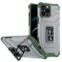 Crystal Ring Case Kickstand Tough Rugged Cover for iPhone 13 Pro Max green, Hurtel 5907769330988 5907769330988