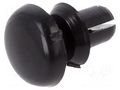 Rivet; polyamide; L.rivet: 2.4mm; Panel cutout diam: 2.1mm; black DREMEC DR8G4012.0X1.2B