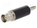 Adapter; 60VDC; banana 4mm plug,BNC female; 52.83mm; max.50°C POMONA POM-1894