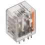 DRM270024 Relay,24 V DC 2CO, contact AgNi flash gold-plated, 10 A, Plug-in connection, Weidmuller 7760056051 4032248856046