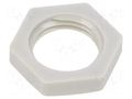 Nut; Thread: metric; polyamide; PMAFIX MN; grey; Pitch: 1.5; 22mm PMA I-GMN-M16