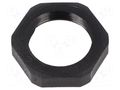Nut; Thread: PG; polyamide; PMAFIX MN; black; 27mm; Thread: PG13,5 PMA I-BMN-13