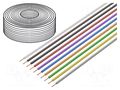 Wire; H05V-K,LiY; stranded; Cu; 0.5mm2; PVC; 60V; 10m; Class: 5 DONAU ELEKTRONIK D-150-MIX