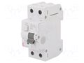 RCBO breaker; Inom: 25A; Ires: 30mA; Poles: 2; 230/400VAC; IP20; KZS ETI POLAM 002173126