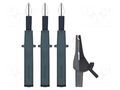 Kit of test probes; Wire insul.mat: PVC; black; socket 4mm BEHA-AMPROBE 1324D