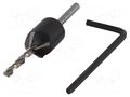 Screw starter; Ø: 3.2mm; Ø: 3.2÷12mm; wood,plastic,chipboard WOLFCRAFT WF2498000