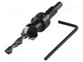 Screw starter; Ø: 4.5mm; Ø: 4.5÷12mm; wood,plastic,chipboard WOLFCRAFT WF2545000