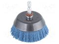 Cup brush; 65mm; Mounting: 1/4",hexagonal; wire WOLFCRAFT WF2729000