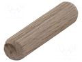 Assembly stud; wood (beech); Ø: 10mm; L: 40mm; 120pcs. WOLFCRAFT WF2909000