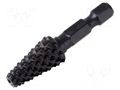 Rotary burr; Ø: 6÷12mm; tool steel; wood; Working part len: 22mm WOLFCRAFT WF4378000