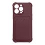 Card Armor Case Pouch Cover for iPhone 13 Mini Card Wallet Silicone Air Bag Armor Case Raspberry, Hurtel 5907769335242