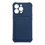 Card Armor Case Pouch Cover for iPhone 13 Mini Card Wallet Silicone Air Bag Armor Case Navy Blue, Hurtel 5907769335259 5907769335259