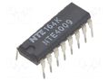 IC: digital; buffer,inverting,translator; Ch: 6; CMOS; THT; DIP16 NTE Electronics NTE4009