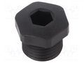 Stopper; PG7; IP54; polyamide; black; V-NE PG; Thread: PG; -20÷80°C HUMMEL HUMMEL-1255070111