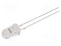 LED; green; 5mm; blinking; 7000÷8400mcd; 30°; 3÷5VDC; 20mA; 1Hz OPTOSUPPLY OSG5DR5A31A-1.0HZ