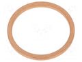 Gasket; copper; Thk: 2mm; Øint: 26mm; Øout: 31mm; DIN 7603 ELESA+GANTER DIN7603-CU-26-31-A