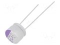 Capacitor: polymer; 6.8uF; 100VDC; THT; ±20%; Body dim: Ø8x7mm; 60mΩ PANASONIC 100SXE6R8M