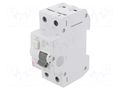 RCBO breaker; Inom: 20A; Ires: 30mA; Poles: 2; 230/400VAC; IP20; KZS ETI POLAM 002173125