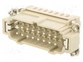 Connector: HDC; contact insert; male; DE; PIN: 32; 32+PE; UL94V-0 DEGSON ELECTRONICS DE-032-MS