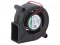 Fan: DC; blower; 12VDC; 50x50x20mm; 8.68m3/h; 30dBA; Vapo; 4650rpm SUNON MF50201V2-A99-B