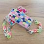 Color Chain Case gel flexible elastic case cover with a chain pendant for Samsung Galaxy A32 4G multicolour  (1), Hurtel 5907769331985 5907769331985
