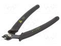 Pliers; cutting,miniature,curved; ESD; 160mm; blackened tool PIERGIACOMI TR25L25D