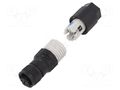 Connector: M12; plug; PIN: 4; female; 250V; straight; IP65,IP67; IDC PHOENIX CONTACT SACC-M12FS-4QO-075