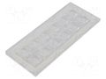 LED lens; rectangular; plexiglass PMMA; Mounting: screw; H: 10.6mm LEDIL CS15158