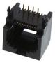 RJ45 CONN, R/A, JACK, 8P8C, 1PORT SMJ-RJ4590