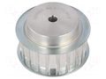 Belt pulley; AT10; W: 25mm; whell width: 40mm; Ø: 61.8mm; aluminium OPTIBELT 40-AT10-20-200ZA