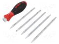 Kit: screwdriver; 5pcs; Phillips,Pozidriv®,slot,Torx®; SYSTEM 6 WIHA WIHA.32298