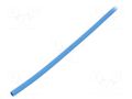 Heat shrink sleeve; glueless; 2: 1; 2.4mm; L: 1m; blue; polyolefine TASKER GTM2412B