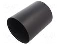 Heat shrink cap; glued; 100mm; black; crosslinked polyolefin POX HELLERMANNTYTON 1616-1-B5W2-BK