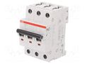 Circuit breaker; 400VAC; Inom: 2A; Poles: 3; for DIN rail mounting ABB S203M-C2