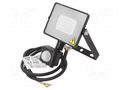 Lamp: LED flood light; 10W; 220/240VAC; white cold; 100°; 6400K V-TAC 3800157630948