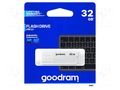 Pendrive; USB 2.0; 32GB; R: 20MB/s; W: 5MB/s; white; USB A GOODRAM UME2-0320W0R11