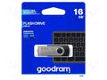 Pendrive; USB 2.0; 16GB; R: 20MB/s; W: 5MB/s; black; USB A GOODRAM UTS2-0160K0R11