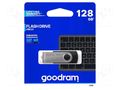 Pendrive; USB 2.0; 128GB; R: 20MB/s; W: 5MB/s; black; USB A GOODRAM UTS2-1280K0R11