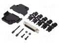 Connector: D-Sub; PIN: 44; plug; female; soldering; for cable; black ENCITECH D45PK-P-25-HDS44-K