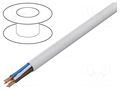 Wire; BiTprotect (St); 4x0.5mm2; round; wire; Cu; PVC; white; 0.5mm BITNER BITNER-LA0151