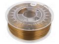 Filament: SILK; Ø: 1.75mm; bronze; 225÷245°C; 1kg DEVIL DESIGN DEV-SILK-1.75-BR
