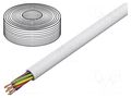 Wire; YTDY; 8x0.5mm; round; wire; Cu; PVC; white; Øcore: 0.5mm TECHNOKABEL YTDY8/0.50